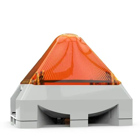 Imagem do produto Luz Flash com sirene PY X-MA-10 115V AC AMARELA RAL7035