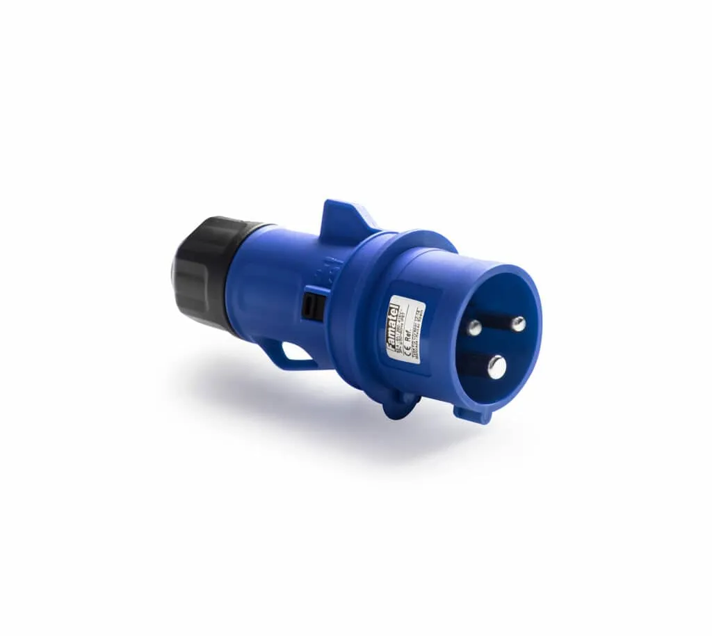 Imagem do produto Plugue industrial 2P+T 6H 220V 16A IP54 Famatel Speed PRO