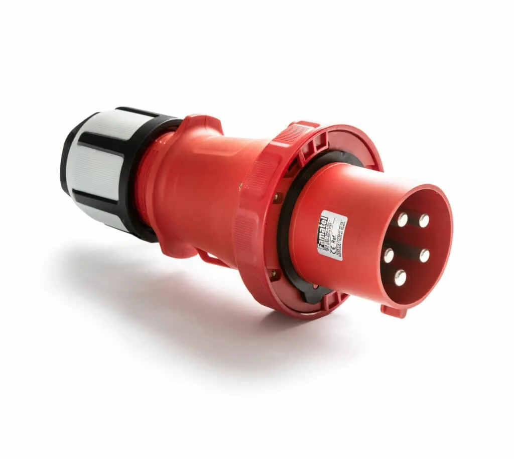 Imagem do produto Plugue industrial 3P+T 6H 400V 63A IP67 Famatel Speed PRO